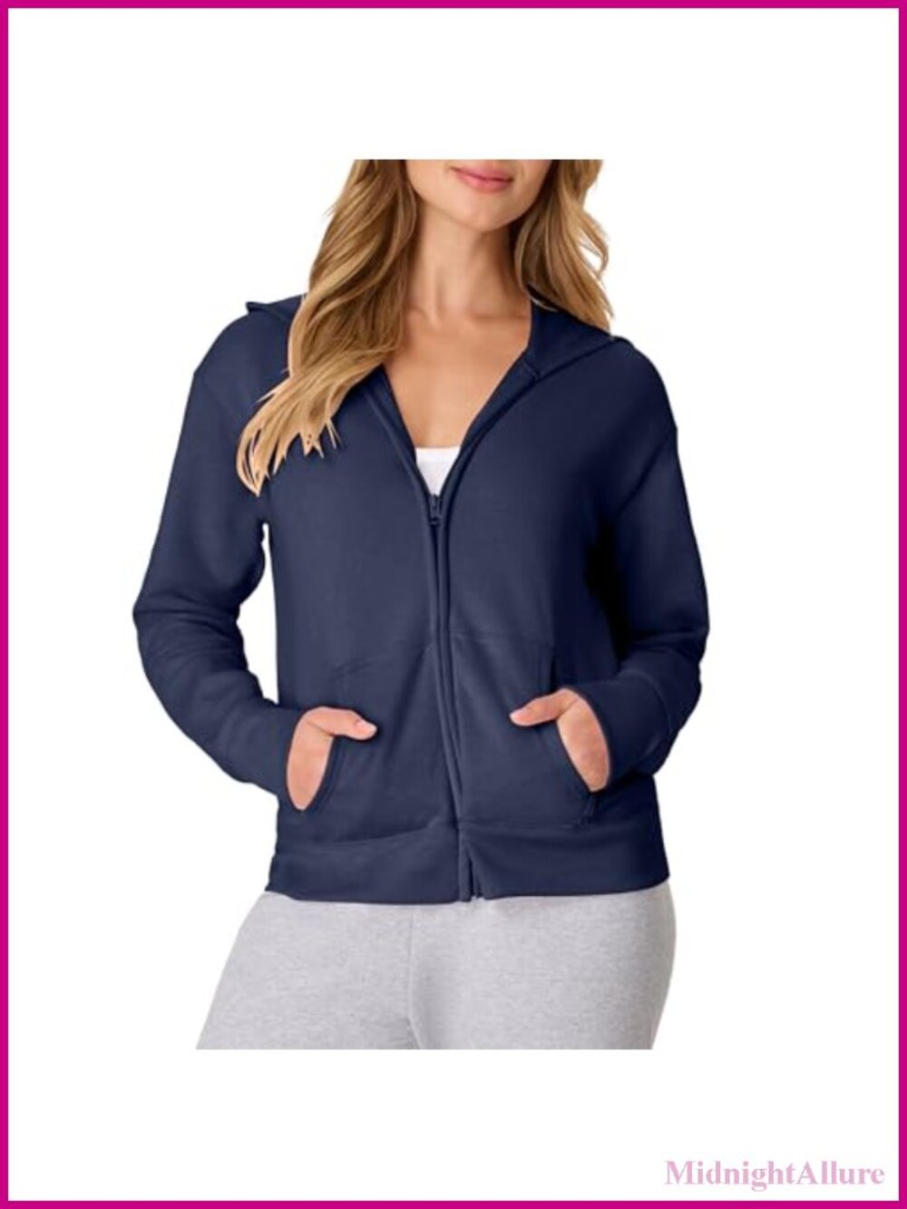 Ecosmart Fleece Full-Zip Hoodie Midweight Sweatshirt